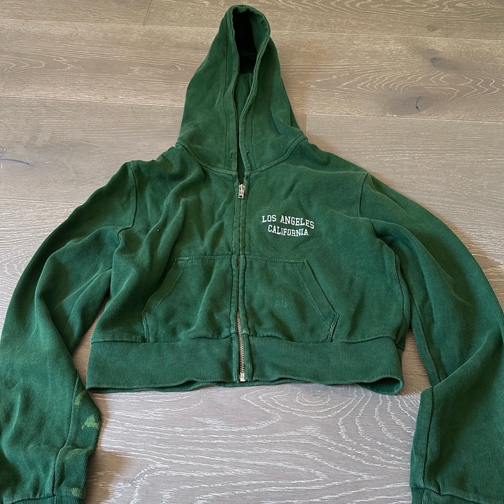Brandy Melville cropped Los Angeles jacket